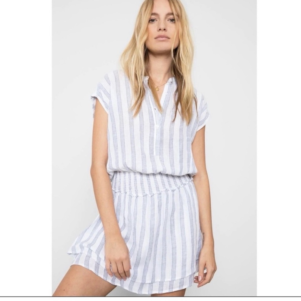 Rails Angelina Dress blue white stripe XS